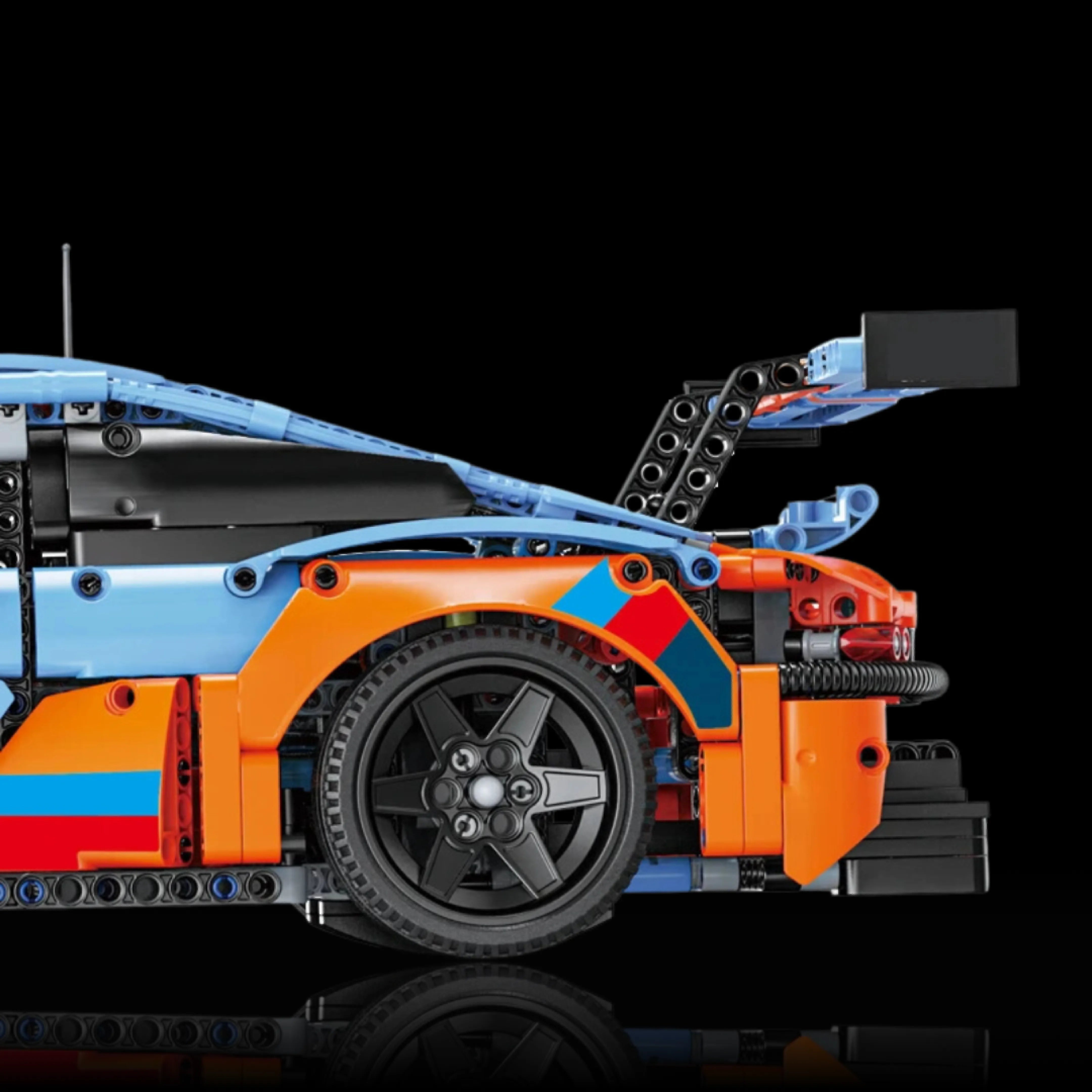 911 RSR Blue-Orange Model Kit (1,580 Pieces)